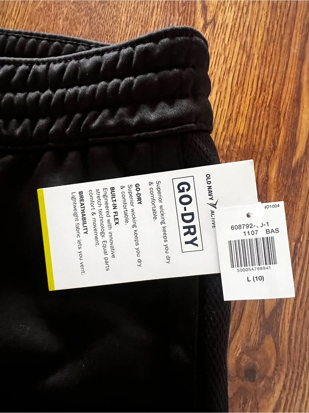 Kids Size Large Old Navy Active GO-DRY Black Athletic Pants